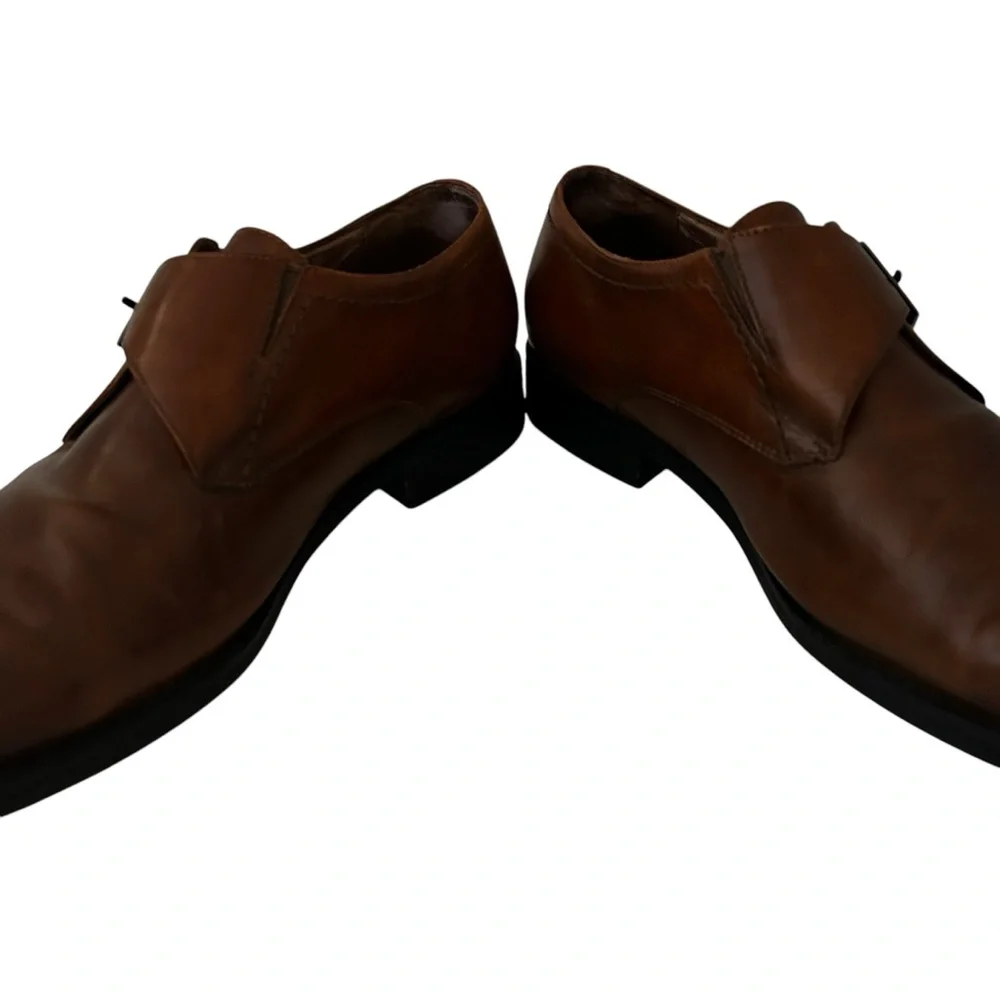 Johnston & Murphy Dress Shoe Leather Monk Strap